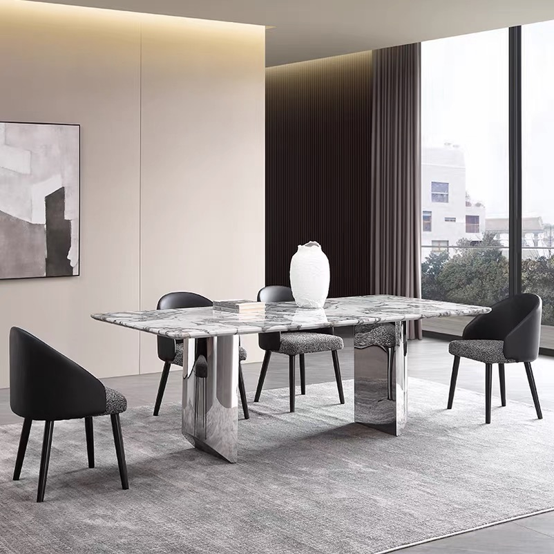 VEINSTONE Modern Marble Dining Table - Cassa Haus Singapore