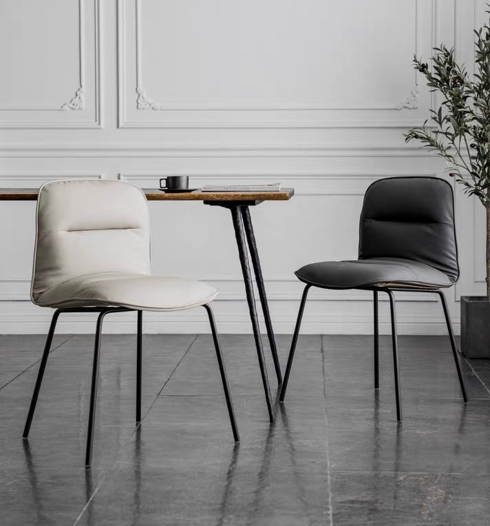 MEVORA Modern Leather Dining Chair - Cassa Haus Singapore