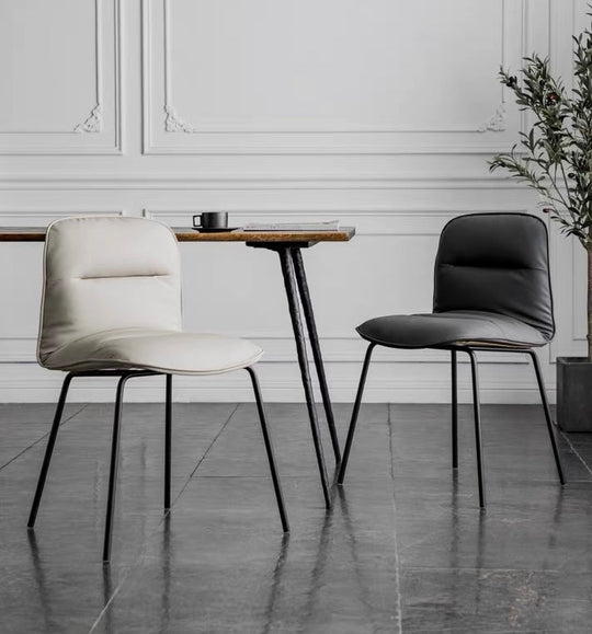 MEVORA Modern Leather Dining Chair - Cassa Haus Singapore