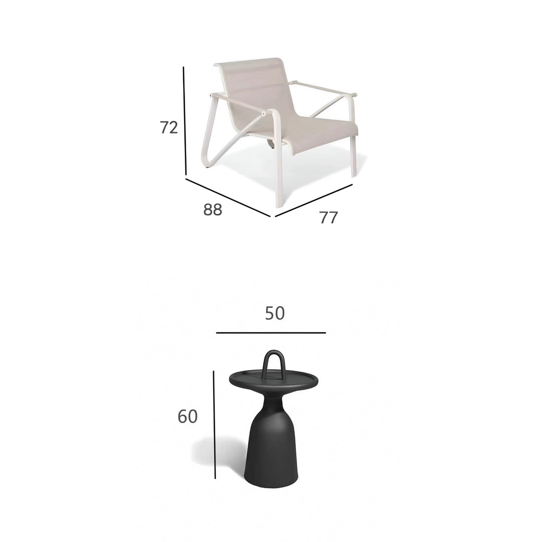 MYZAREN Modern Outdoor Lounge Chair