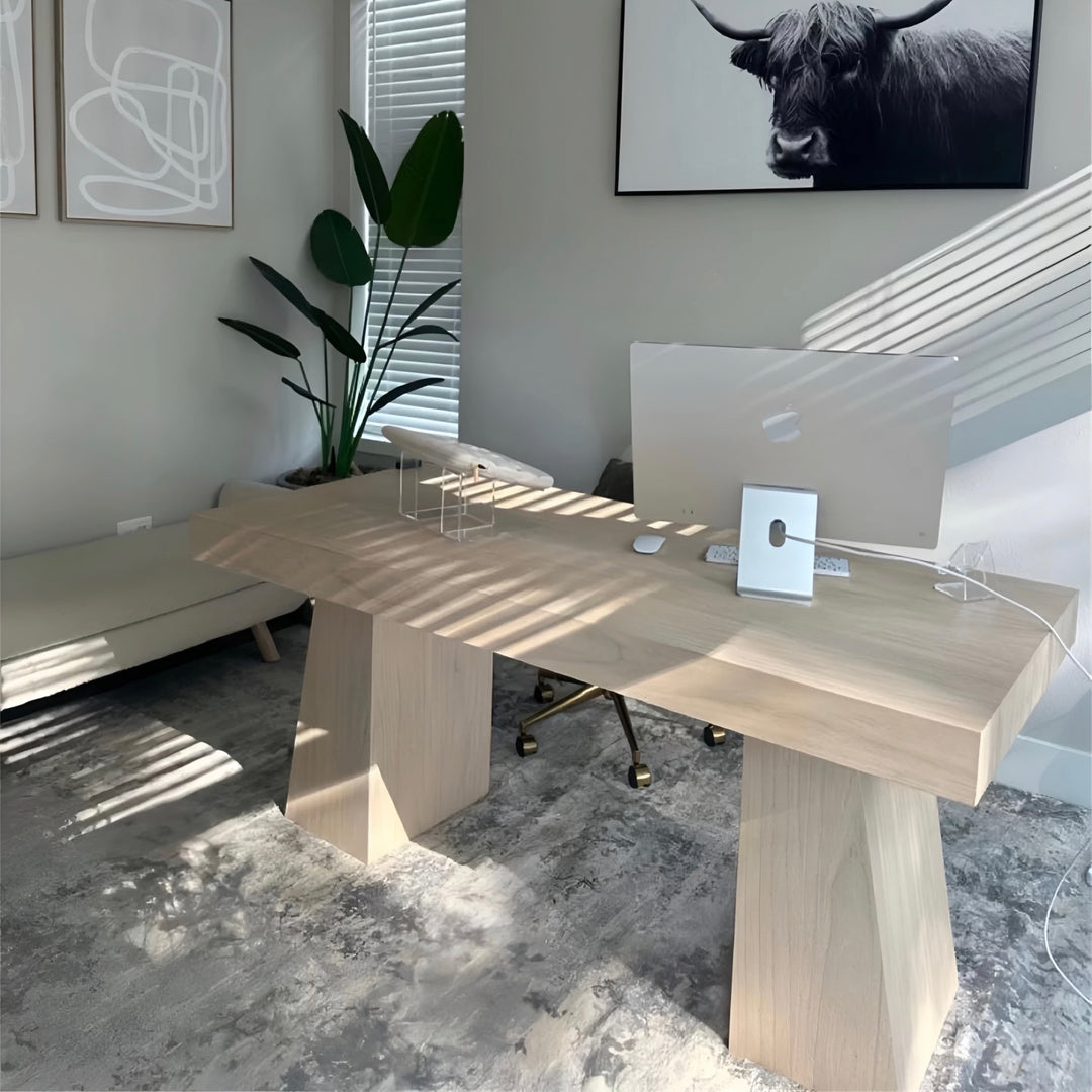ROTHWELL Modern Solid Wood Study Table - Cassa Haus Singapore