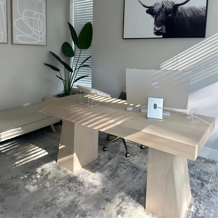 ROTHWELL Modern Solid Wood Study Table - Cassa Haus Singapore