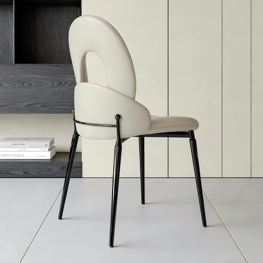 ISADORA Modern Leather Dining Chair - Cassa Haus Singapore