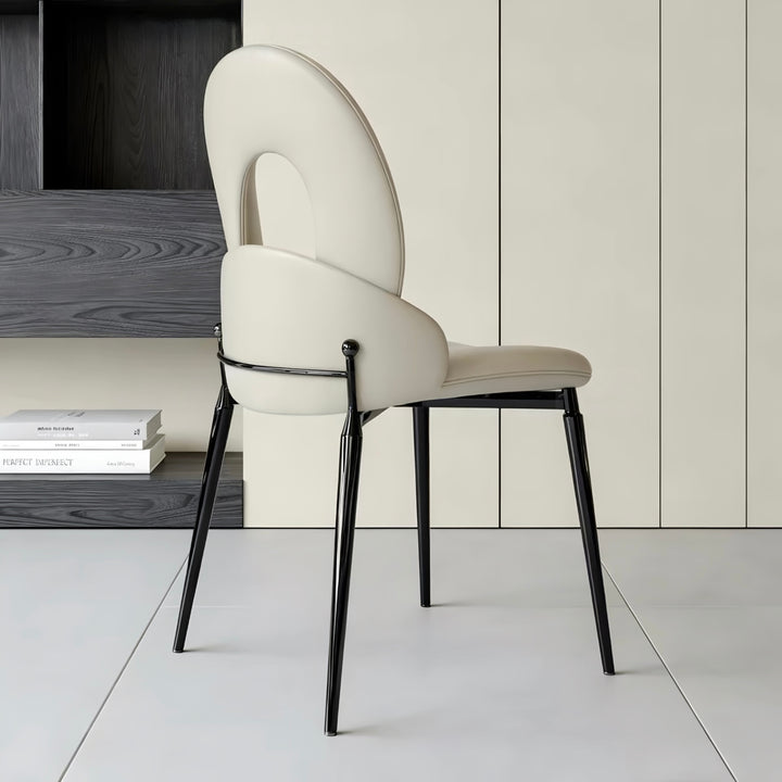 ISADORA Modern Leather Dining Chair - Cassa Haus Singapore