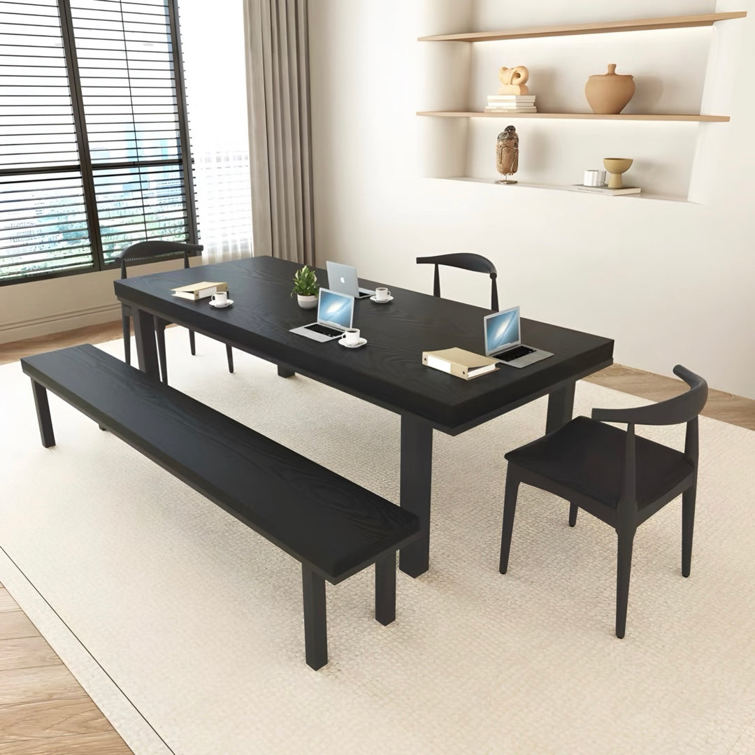HARTWELL Modern Solid Wood Study Dining Table - Cassa Haus Singapore