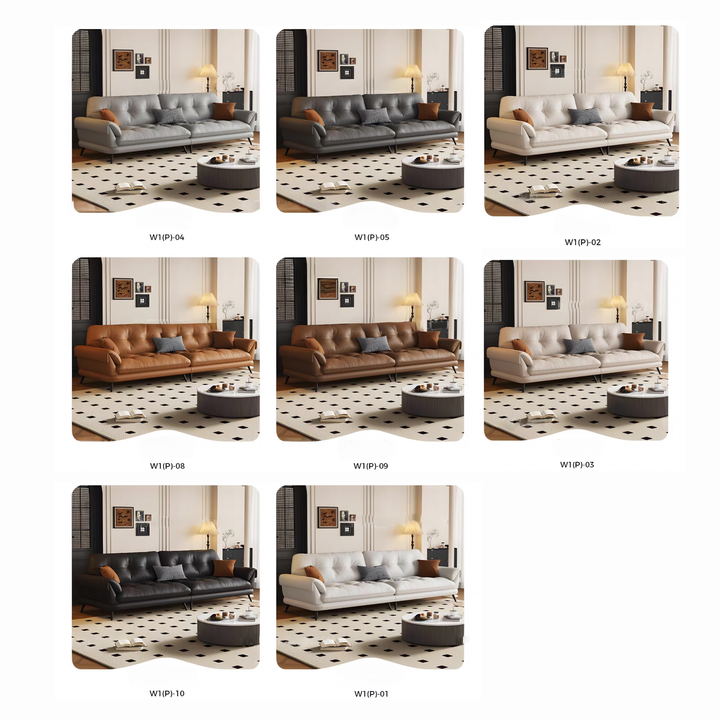 VARESE Modern Genuine Leather Sofa - Radical Homes Singapore