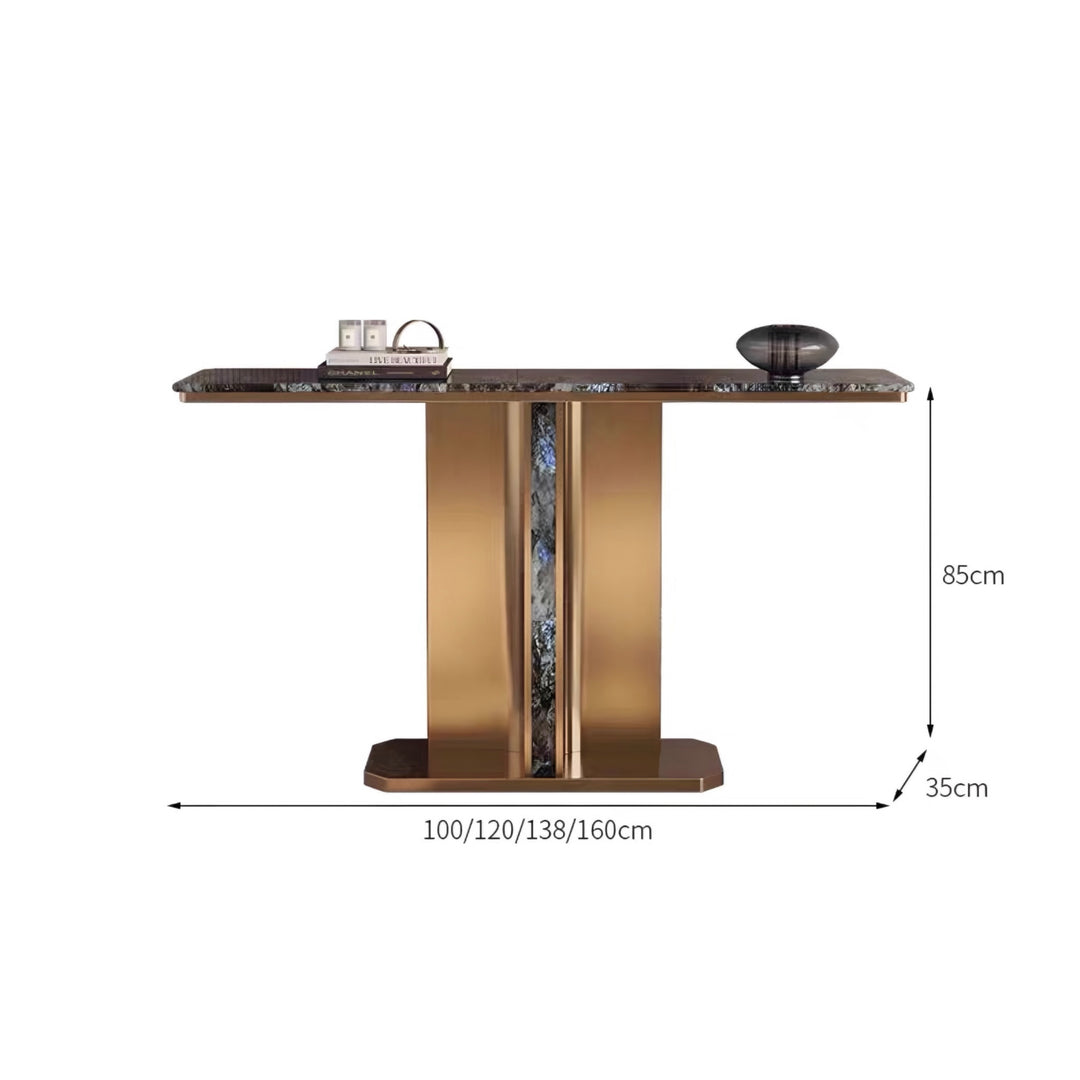 DORVANE Modern Natural Marble Console Table - Cassa Haus Singapore