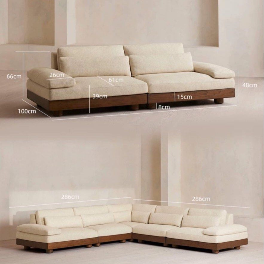 TRIUM Modern Textured Linen Sofa - Radical Homes Singapore