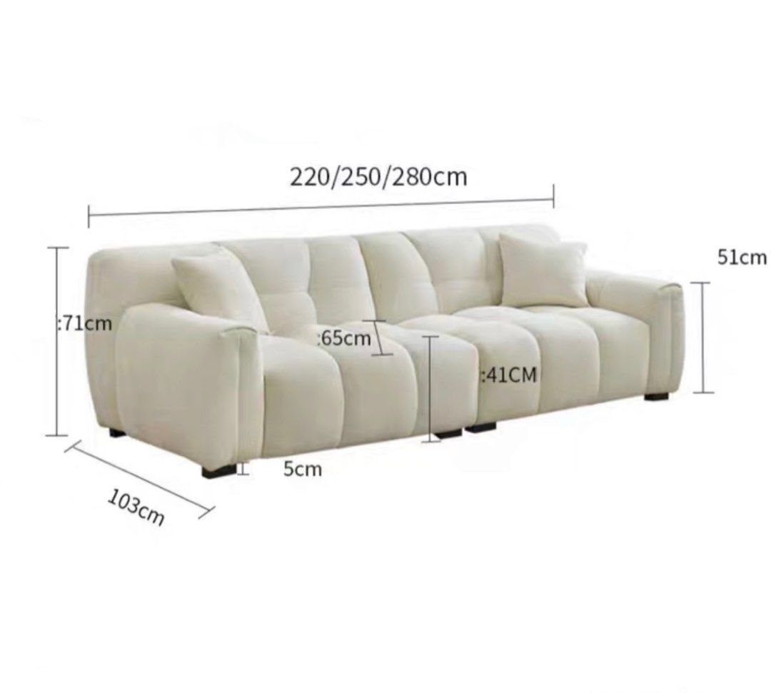 STERRA Modern Chubby Spill Resistant Sofa - Radical Homes Singapore