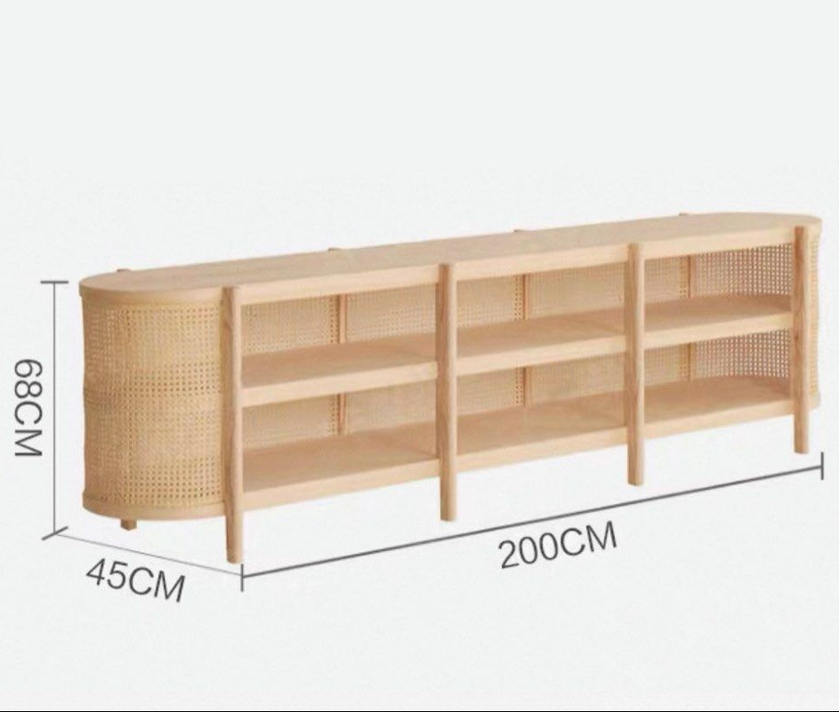 RIVECA Rustic Rattan Console - Radical Homes Singapore