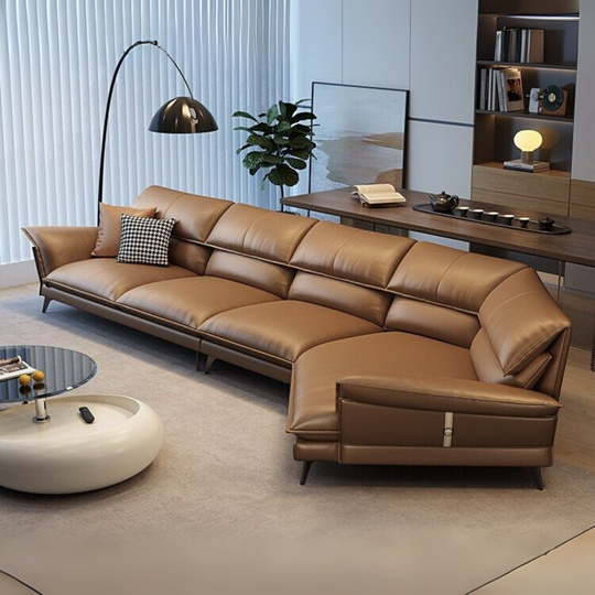 KIBO Modern Genuine Leather Sofa - Cassa Haus Singapore