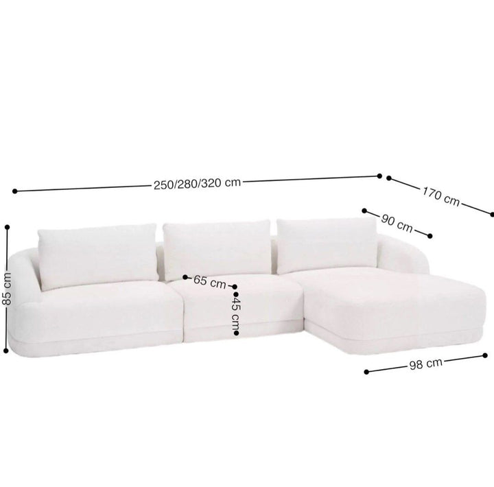 DAYN Modern Performance Boucle Sectional Sofa - Radical Homes Singapore