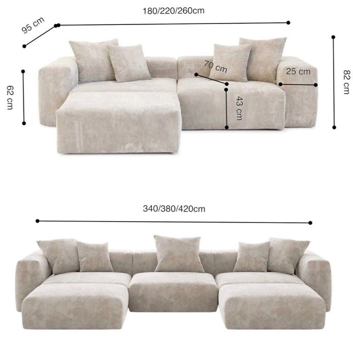 CORSA Modern Sectional Sofa - Radical Homes Singapore
