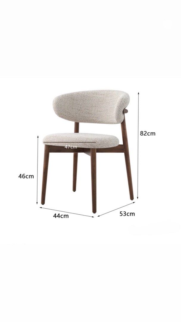 MADERA Modern Fabric Dining Chair - Radical Homes Singapore