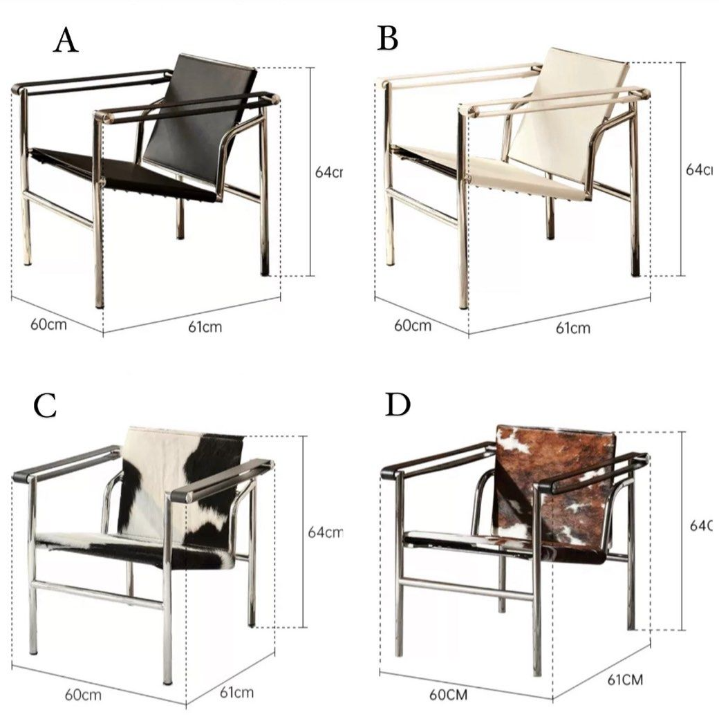 CORVAIL Modern Cowhide Leather Lounge Chair - Cassa Haus Singapore