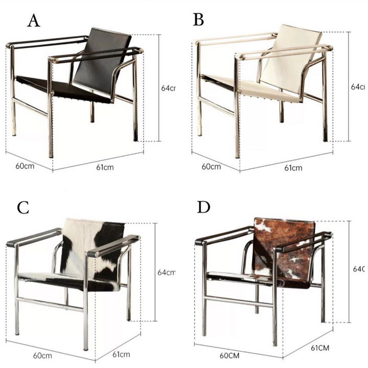 CORVAIL Modern Cowhide Leather Lounge Chair - Cassa Haus Singapore