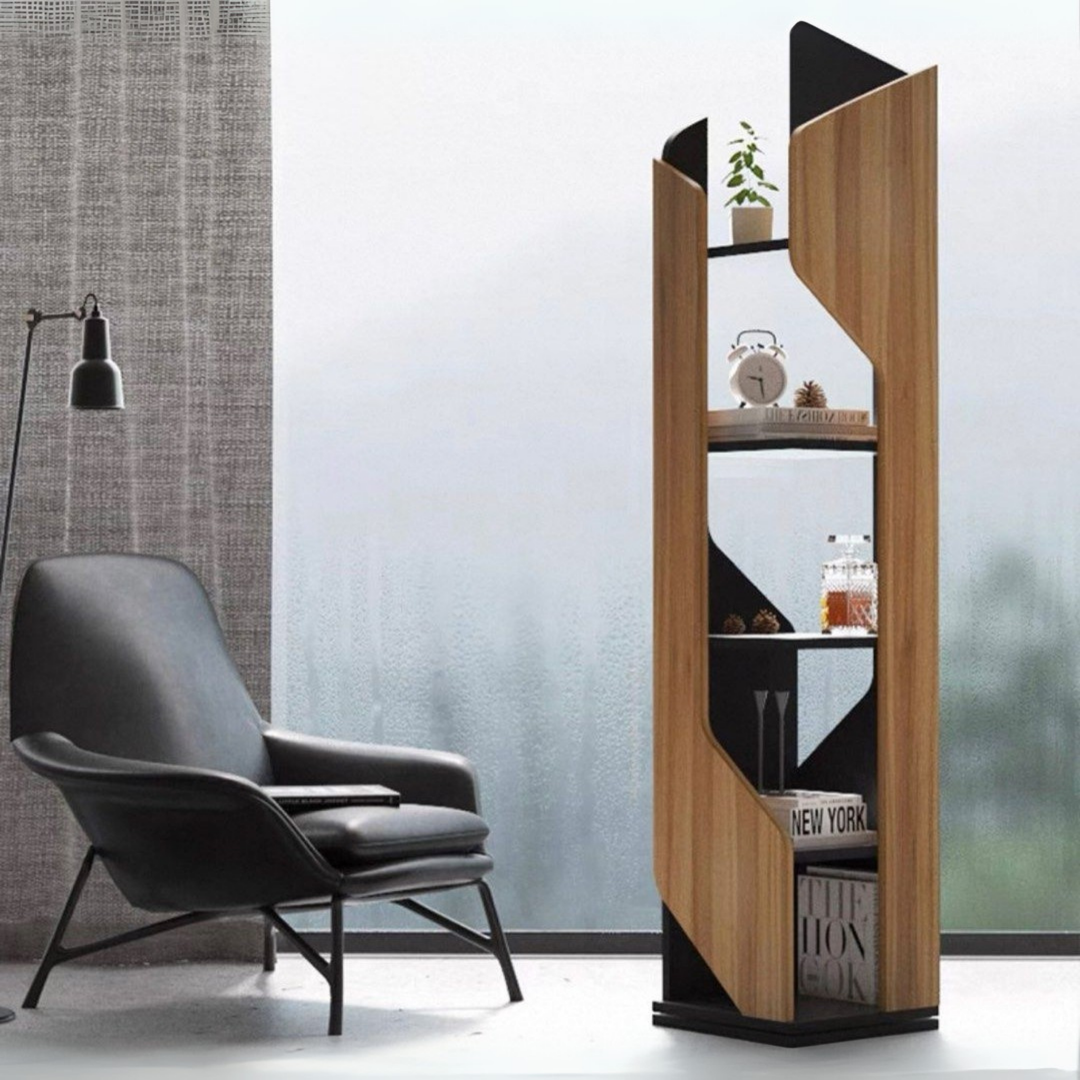 BREEN Modern Wood Display Shelf - Radical Homes Singapore