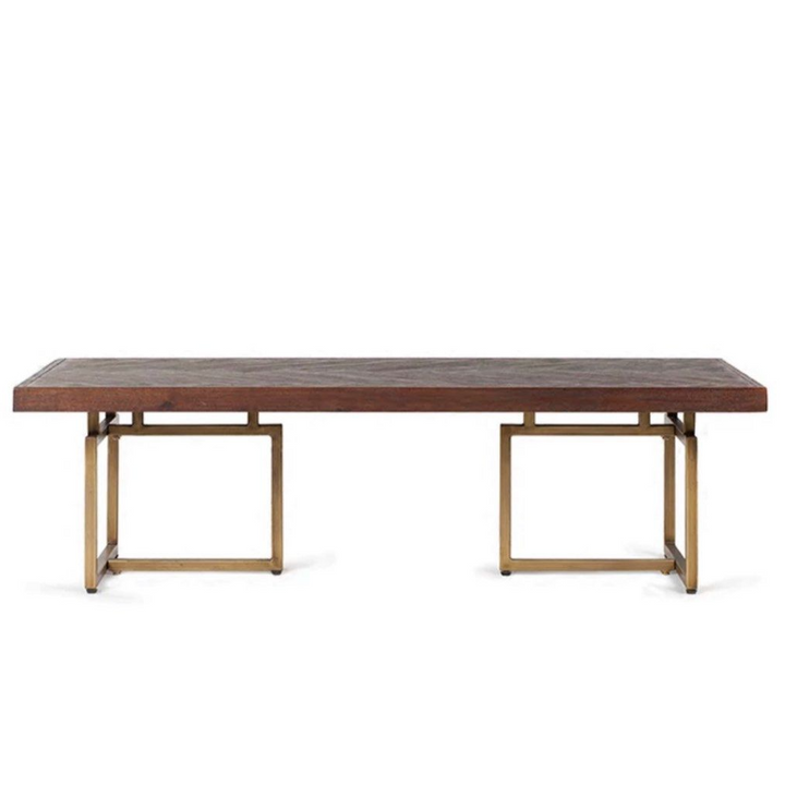 CHEVRON Herringbone Solid Wood Coffee Table - Cassa Haus Singapore