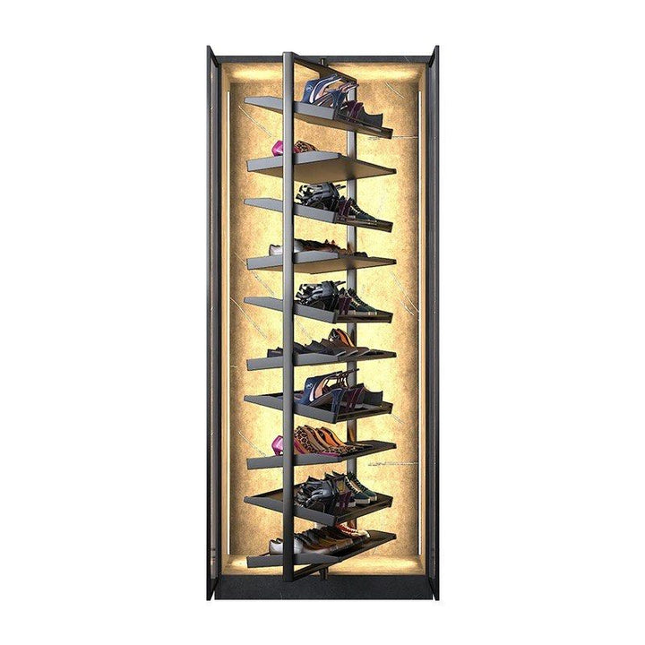 CAROUSEL Modern Rotatable Shelves Shoe Cabinet - Cassa Haus Singapore