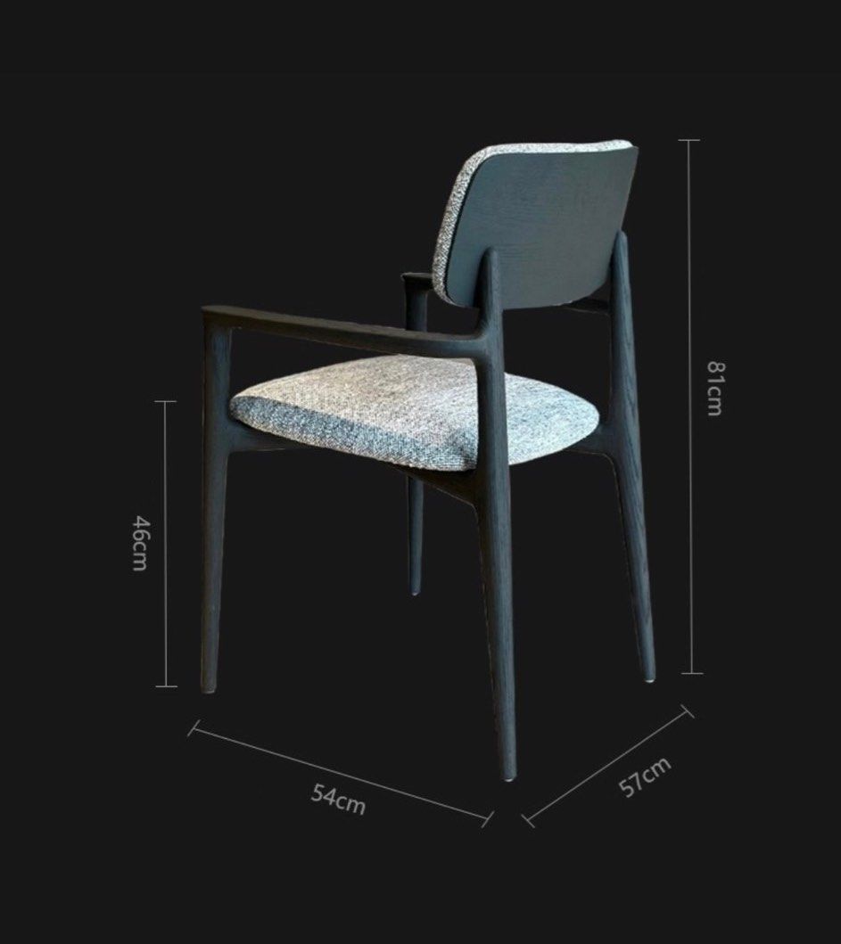 TRAVIS Modern Fabric Dining Chair - Radical Homes Singapore