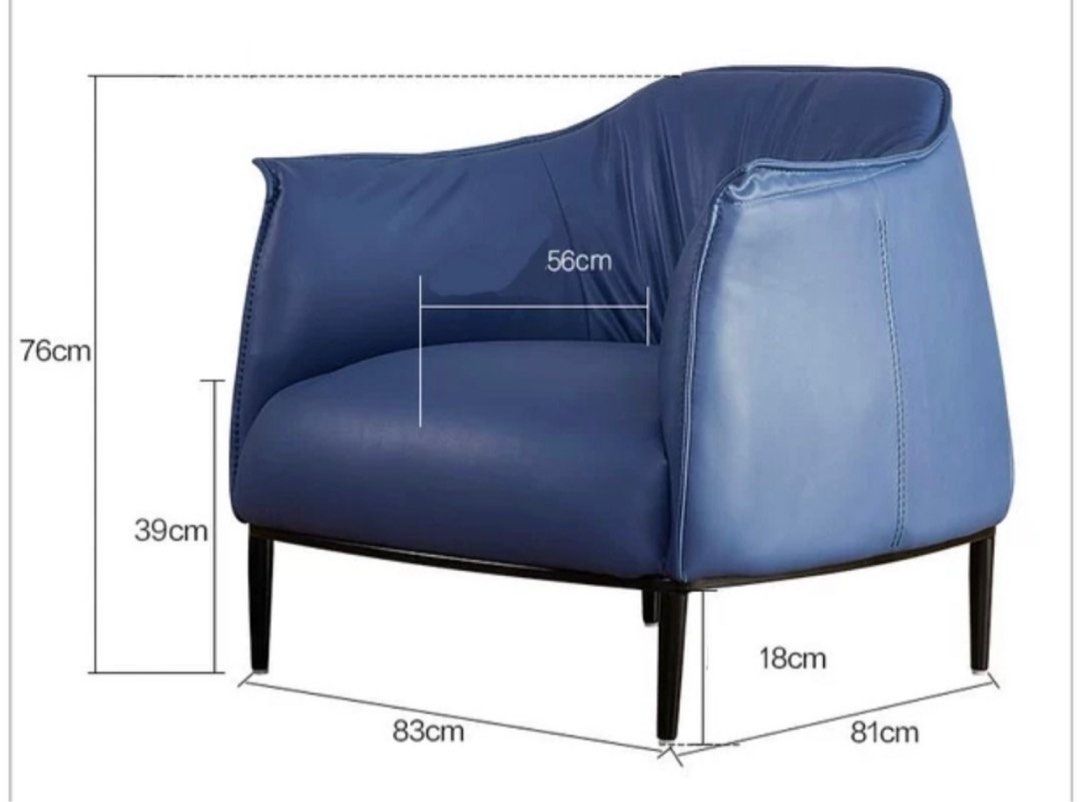 VICTOR Modern Leather Armchair - Radical Homes Singapore