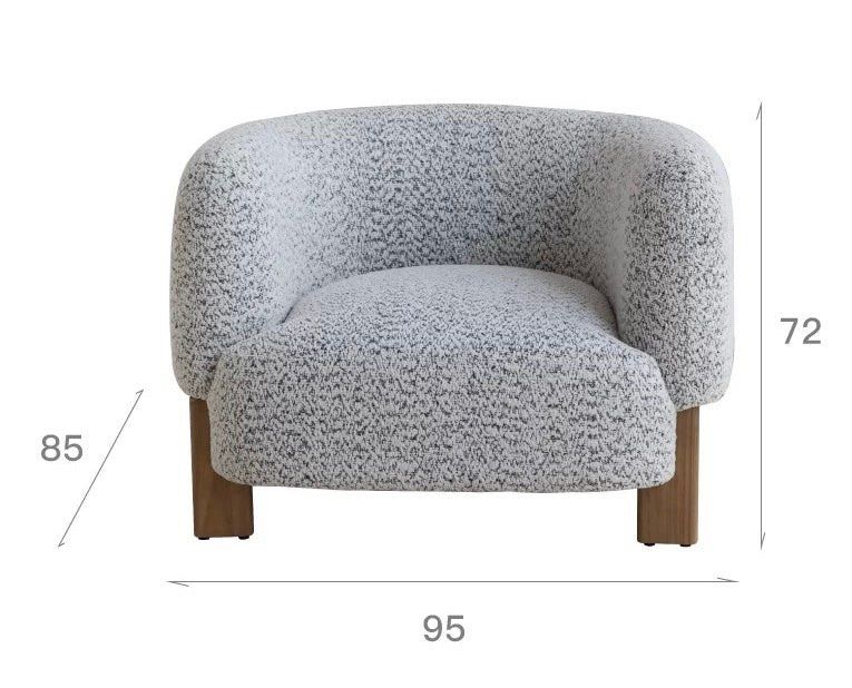 TRUSION Modern Fabric Lounge Chair - Radical Homes Singapore