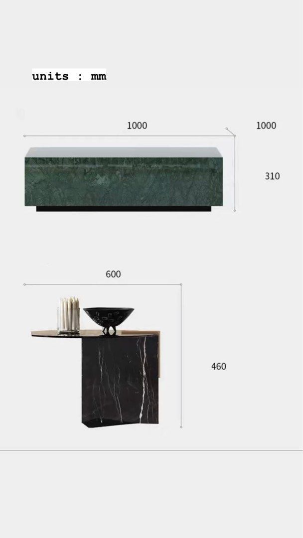 MALIN Luxurious Marble Coffee Table - Radical Homes Singapore
