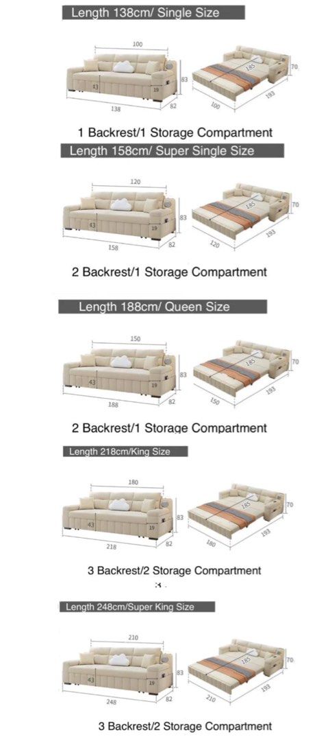 DAN Modern Velvet Storage Sofa Bed - Radical Homes Singapore