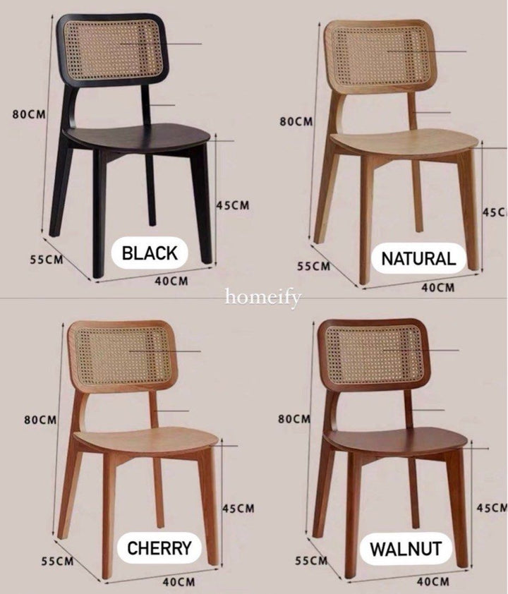 FORMA Modern Solid Wood Dining Chair - Radical Homes Singapore
