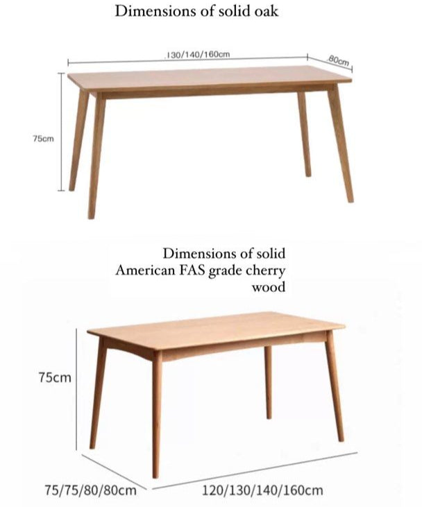 RAVELIN Modern Solid Wood Dining Table - Cassa Haus Singapore