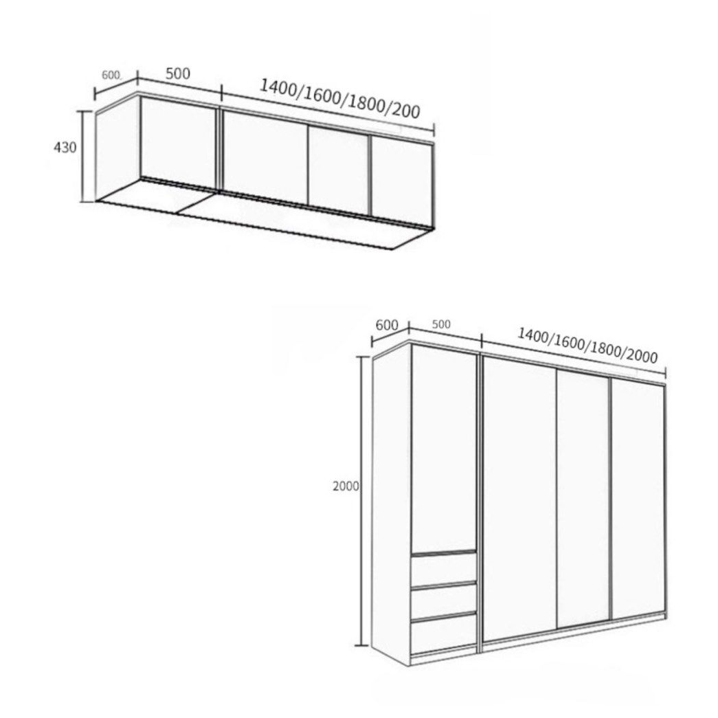 THRYMOR Rustic LED Walnut Wardrobe - Cassa Haus Singapore