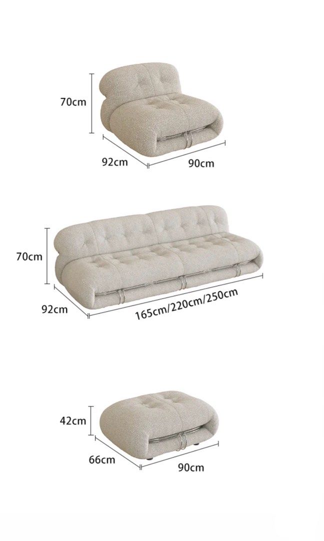CAVENDRA Modern Boucle Sofa - Radical Homes Singapore