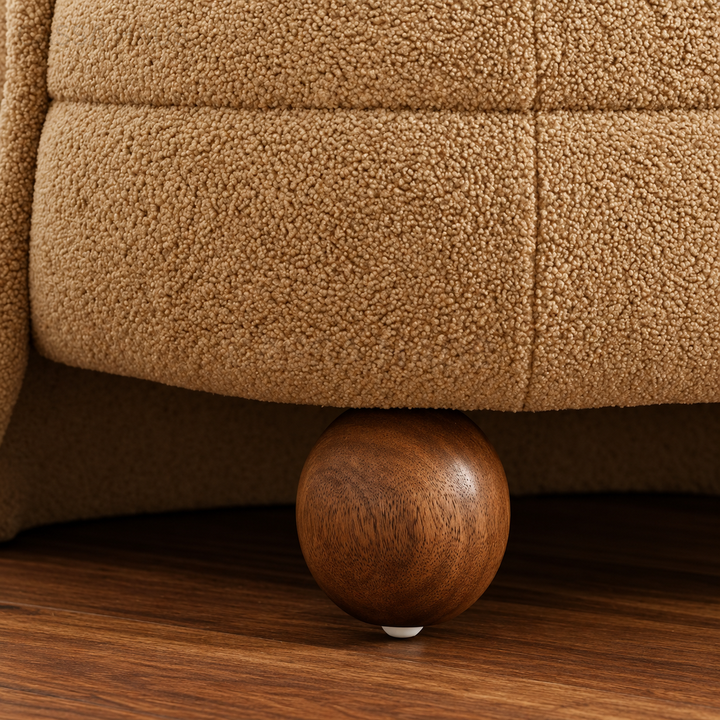 ZAIRA Modern Boucle Lounge Chair - Cassa Haus Singapore