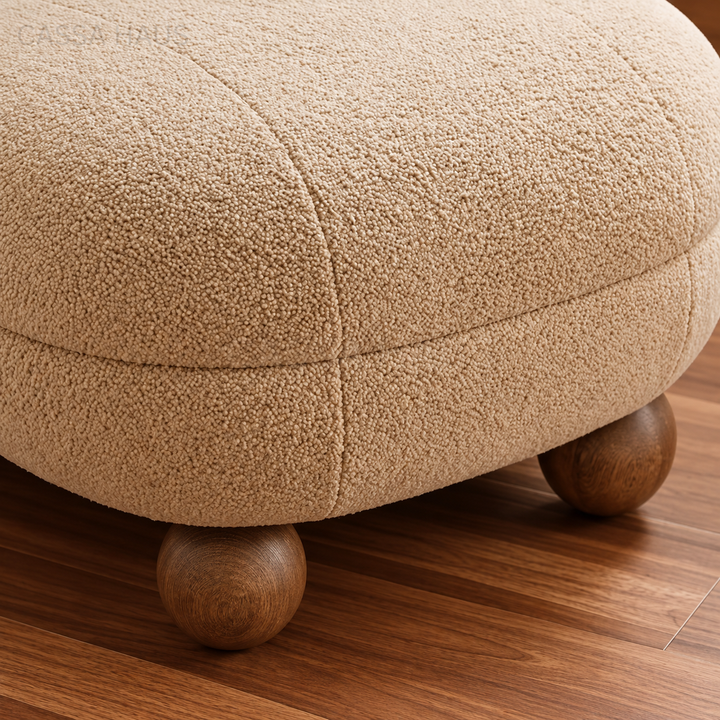 ZAIRA Modern Boucle Lounge Chair - Cassa Haus Singapore