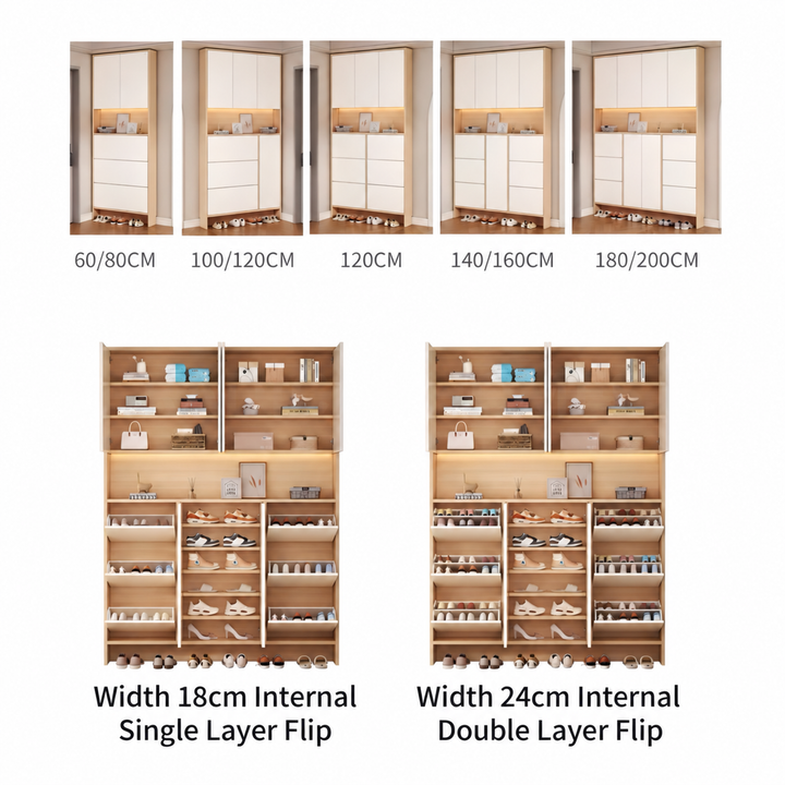 PASSAGE Modern Slim Entryway Shoe Cabinet