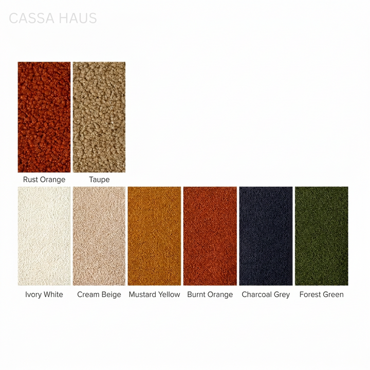 ZAIRA Modern Boucle Lounge Chair - Cassa Haus Singapore