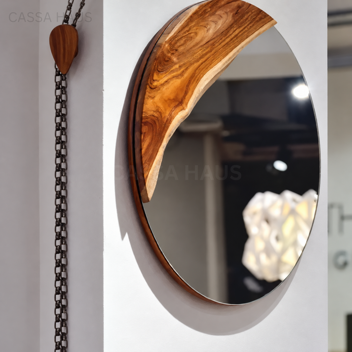 LIGO Modern Round Wall Mirror - Cassa Haus Singapor