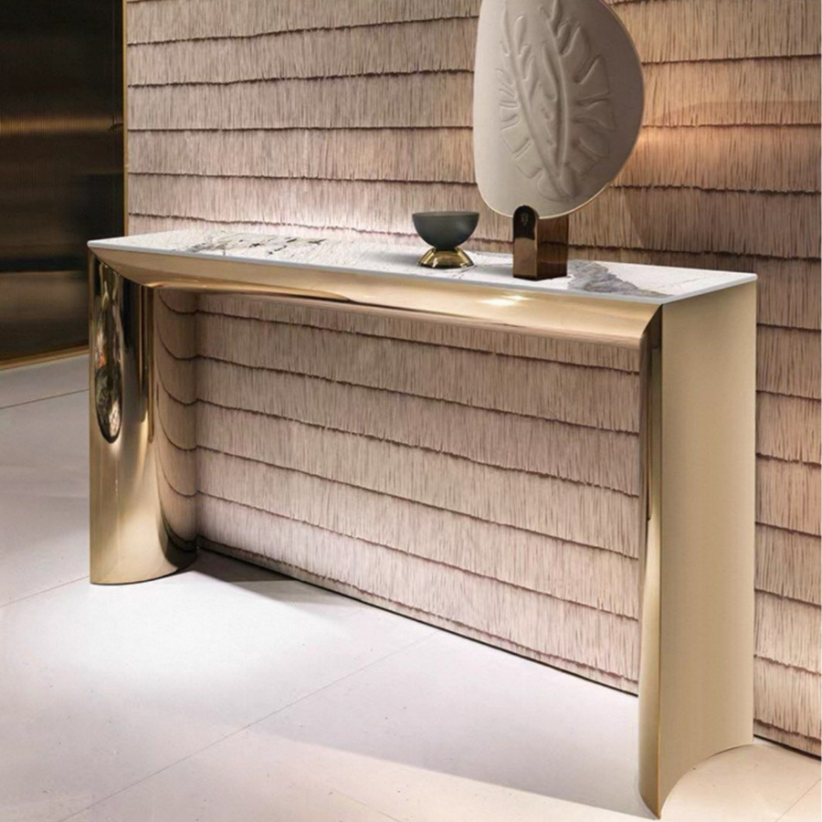 TYLO Modern Sintered Stone Console Table - Radical Homes Singapore