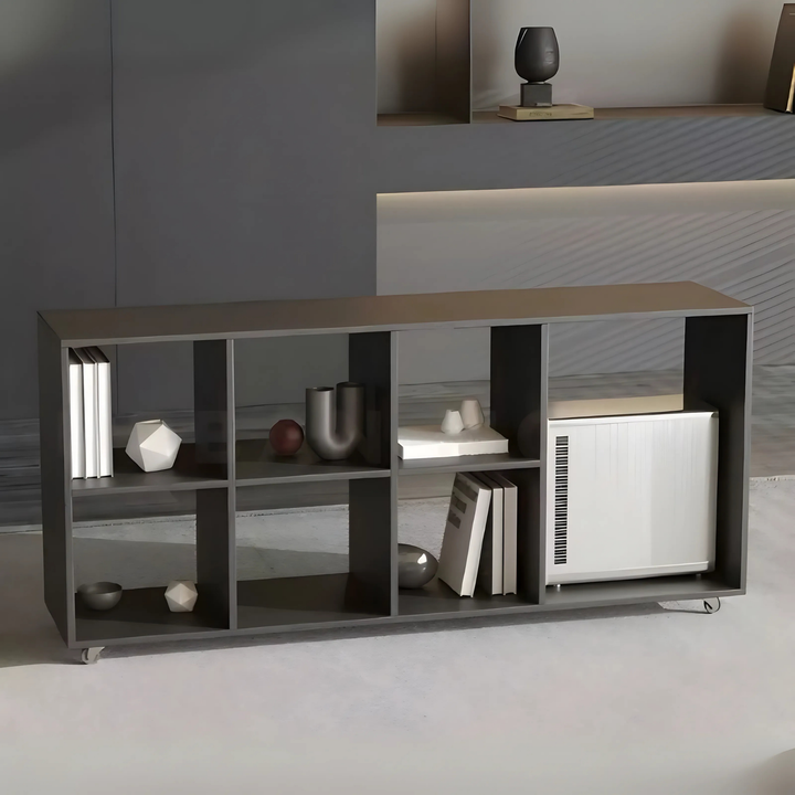 NERO Modern Office Side Desk with Storage Shelf - Radical Homes Singapore