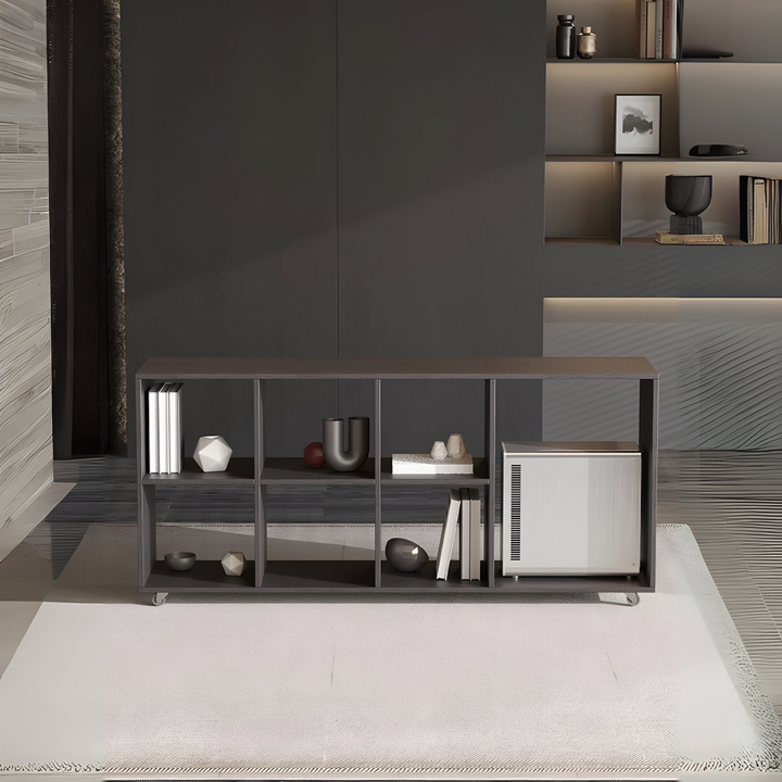 NERO Modern Office Side Desk with Storage Shelf - Radical Homes Singapore