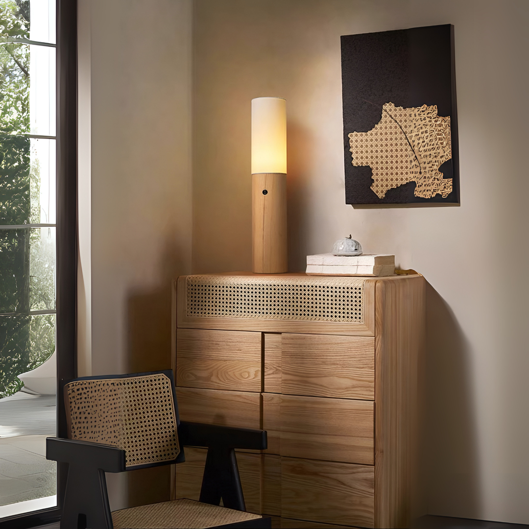 ALTA Modern Candle Solid Wood Lamp - Radical Homes Singapore