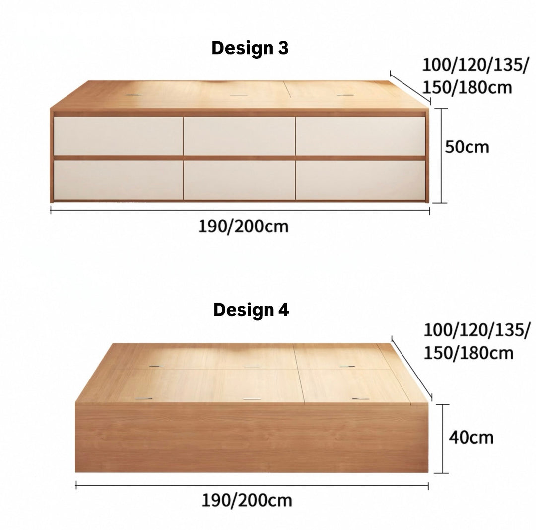 NOLVYN Modern Storage Bedframe Singapore | Cassa Haus