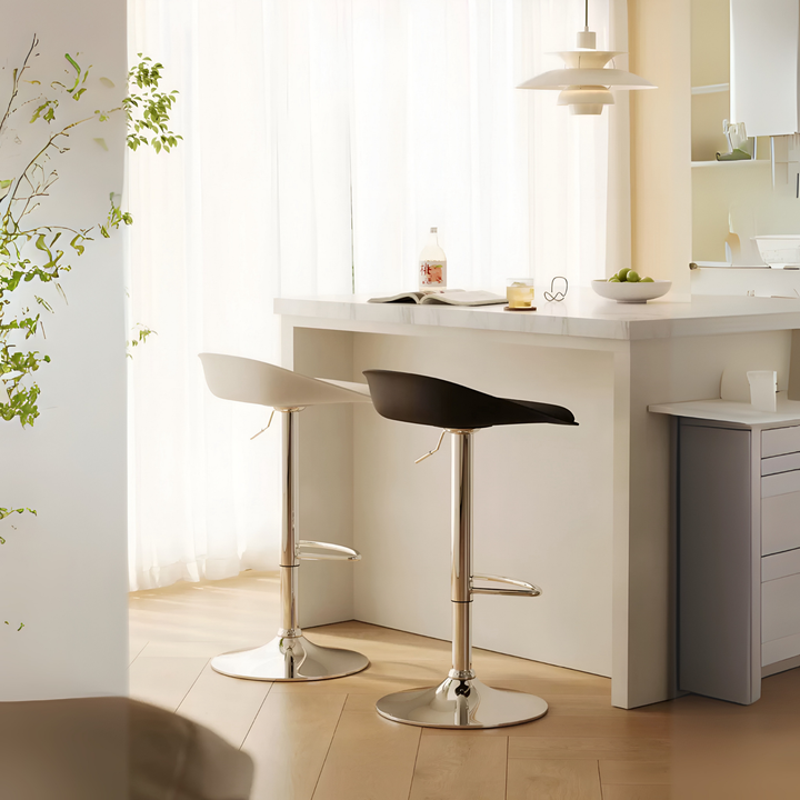 BORIA Modern Leather Bar Stool - Radical Homes Singapore