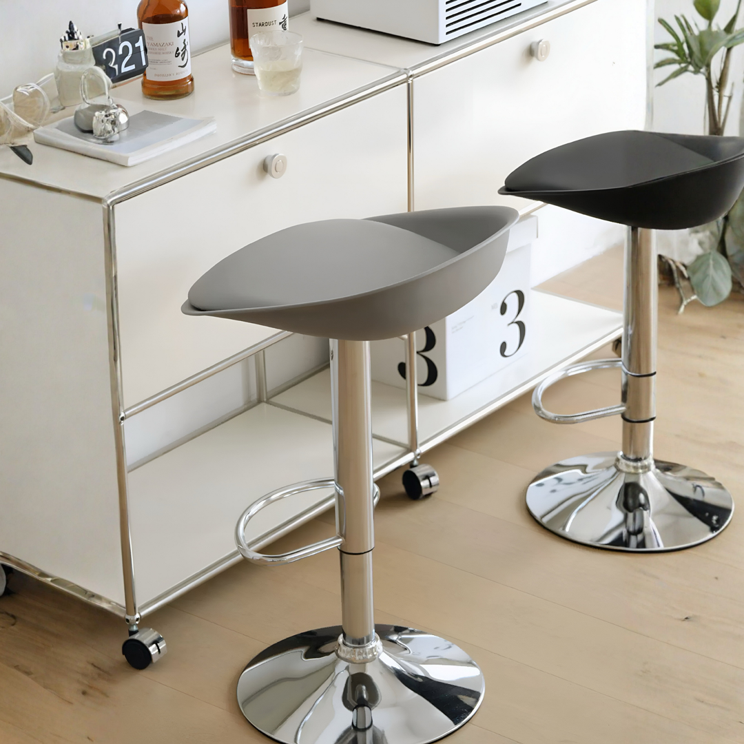 BORIA Modern Leather Bar Stool - Radical Homes Singapore