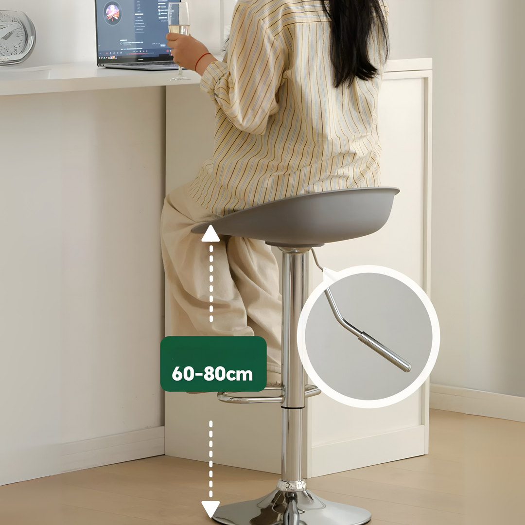 BORIA Modern Leather Bar Stool - Radical Homes Singapore
