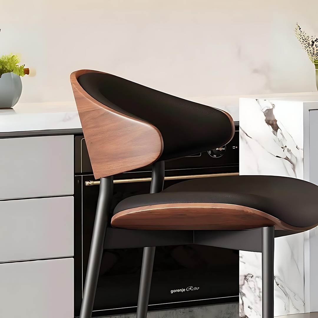 VAYLEN Modern Leather Bar Stool - Cassa Haus Singapore
