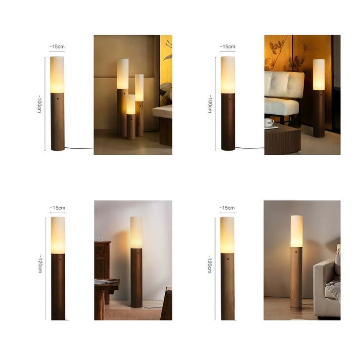 ALTA Modern Candle Solid Wood Lamp - Radical Homes Singapore