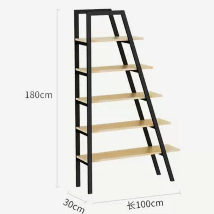 TARIK Modern Industrial Ladder Display Shelf