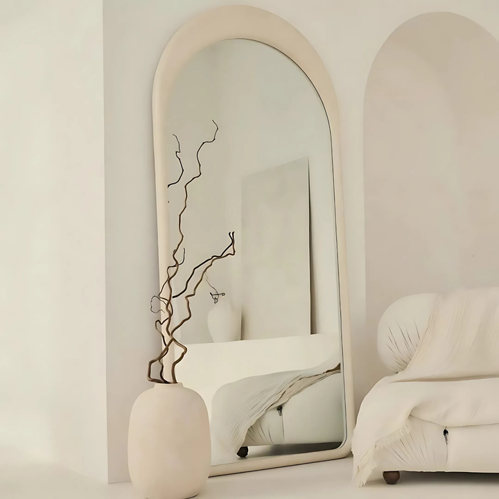 ELVARYN Rustic French Arched Full-Length Mirror - Cassa Haus Singapore