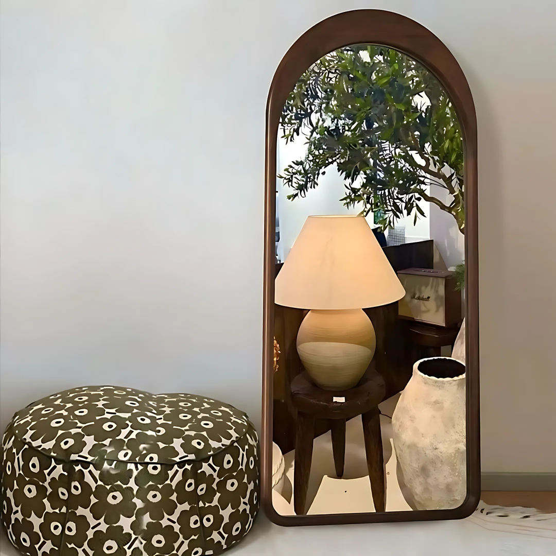 ELVARYN Rustic French Arched Full-Length Mirror - Cassa Haus Singapore